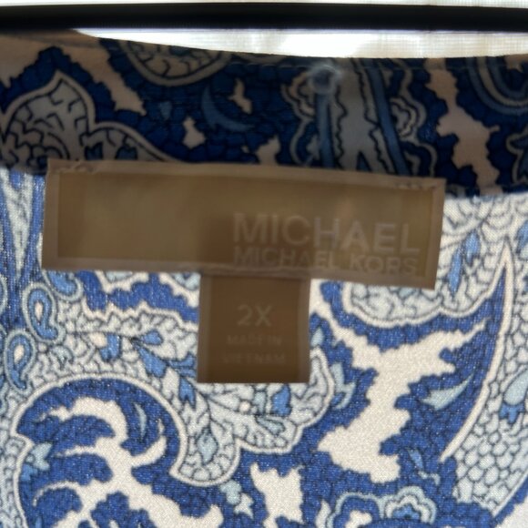 Blue Summer Plus Size Dress - Picture 4 of 5